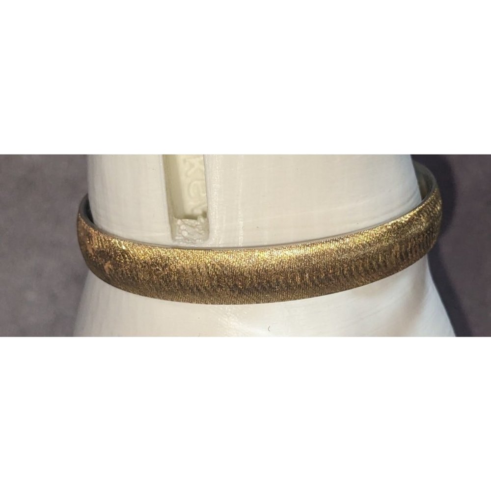 Monet Vintage Textured Gold Bangle - Picture 2 of 5